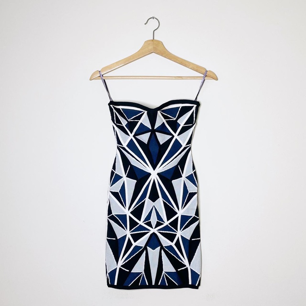 Herve Leger Strapless Bandage Dress